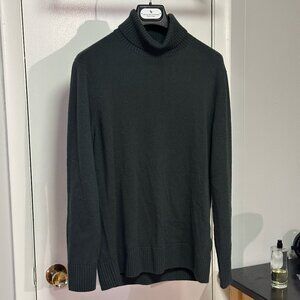 Dark Forest Green COS S Turtleneck Sweater - Wool & Cashmere